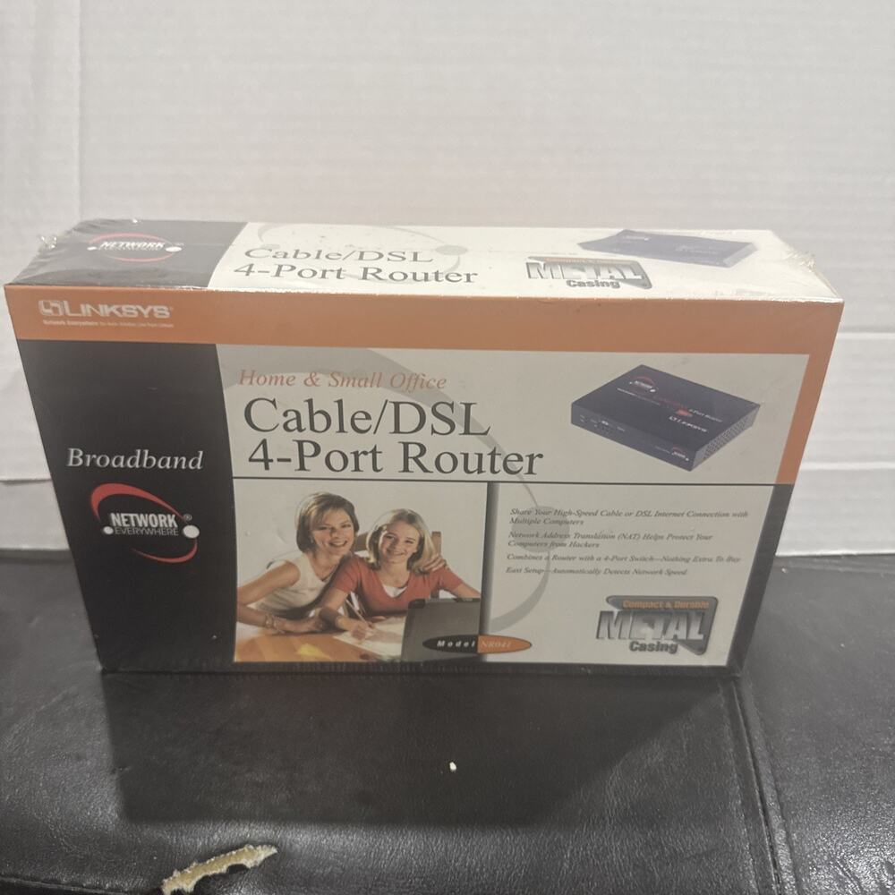 Linksys BEFSR41 Cable DSL 4 Port Router Broadband Wired Sealed New